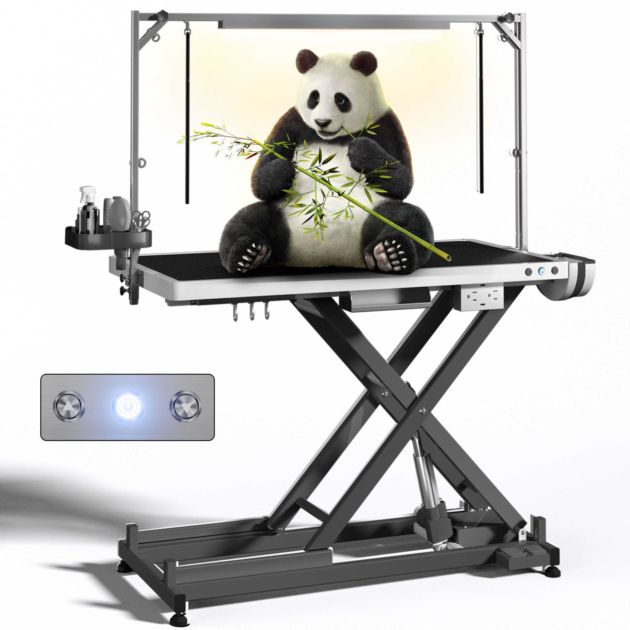 LED Professional Electric Dog Grooming Table(black)