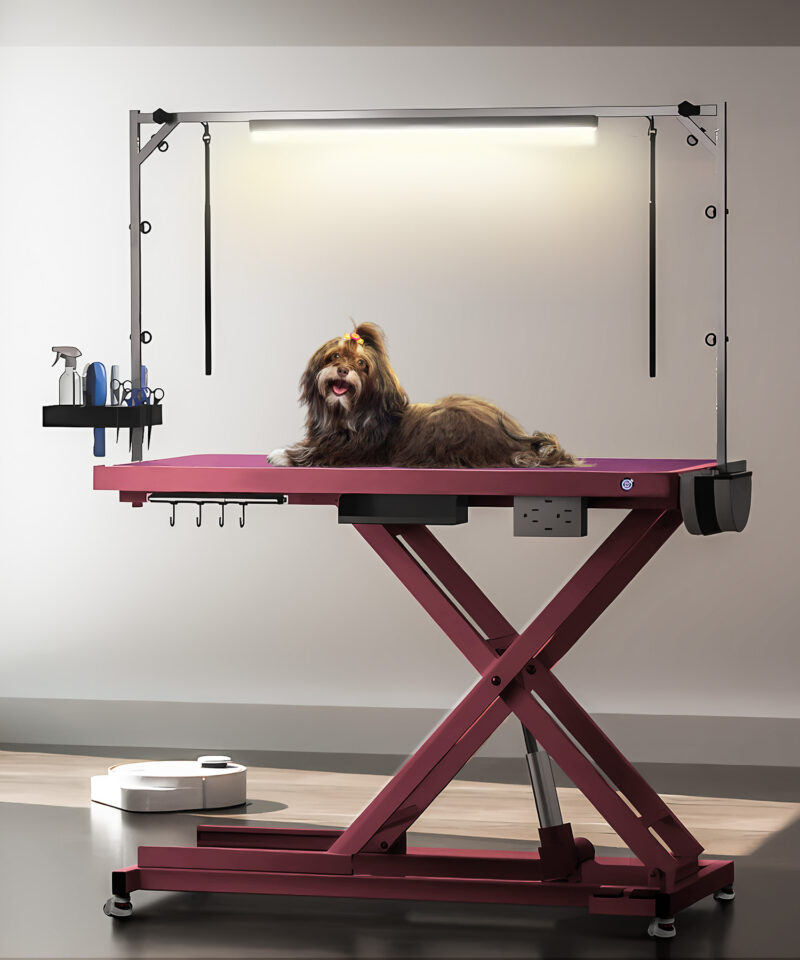 POLIMO LED Professional Electric Dog Grooming Table(pink) - Image 8